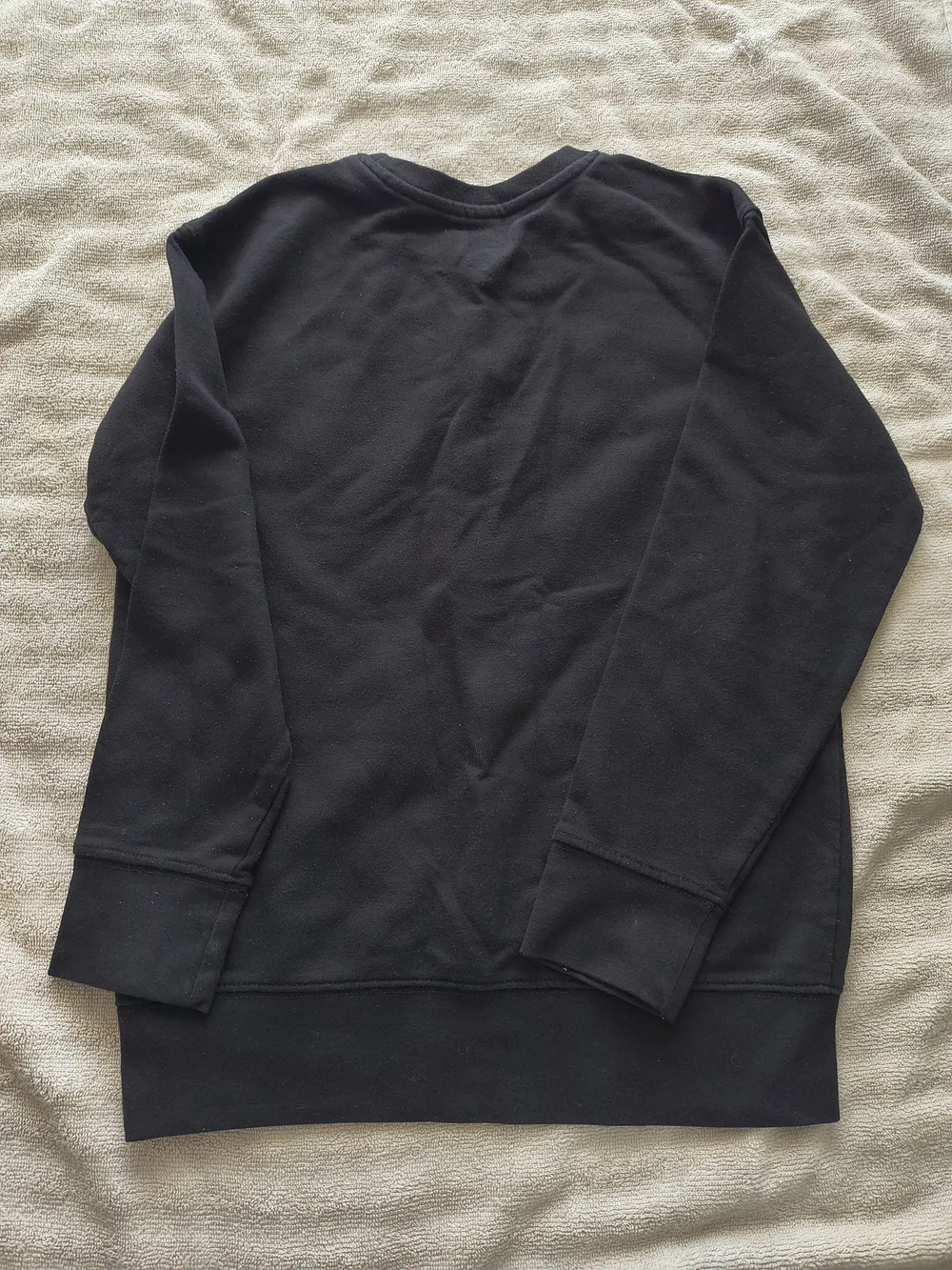 For Children Black Graphic Sweatshirt with White Skull Face